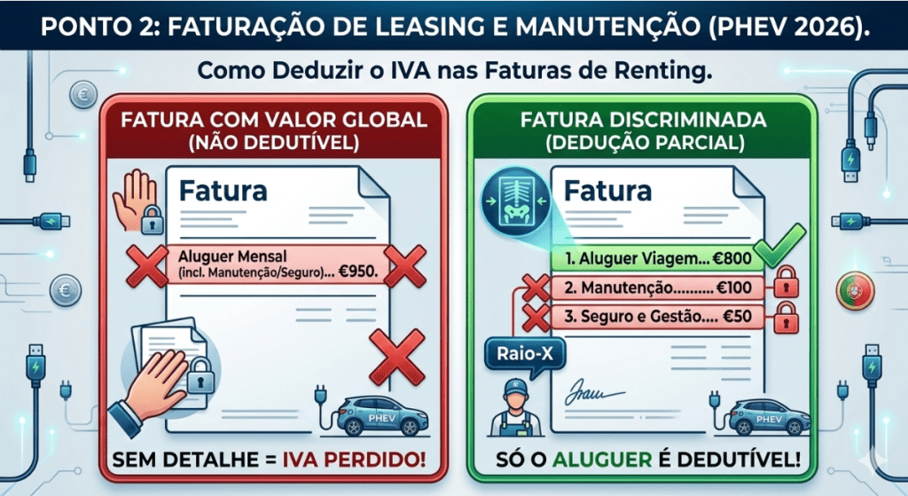 deduzir o IVA nas faturas de renting
